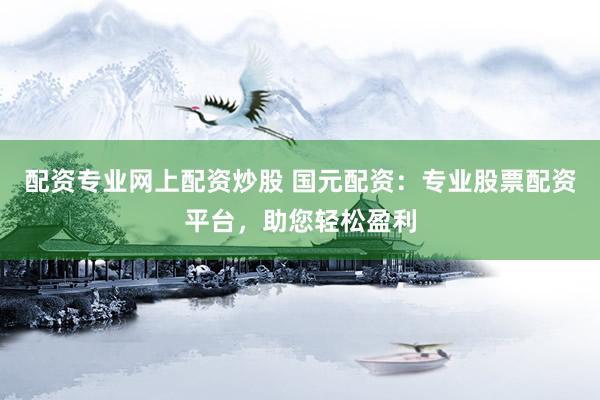 配资专业网上配资炒股 国元配资：专业股票配资平台，助您轻松盈利
