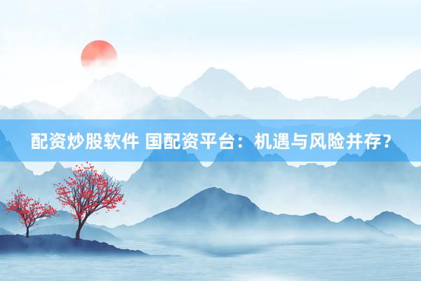 配资炒股软件 国配资平台：机遇与风险并存？