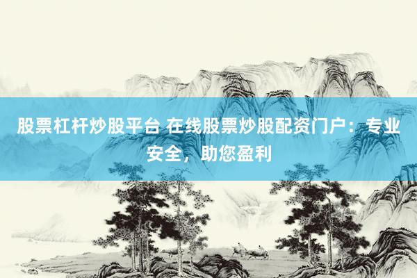 股票杠杆炒股平台 在线股票炒股配资门户：专业安全，助您盈利