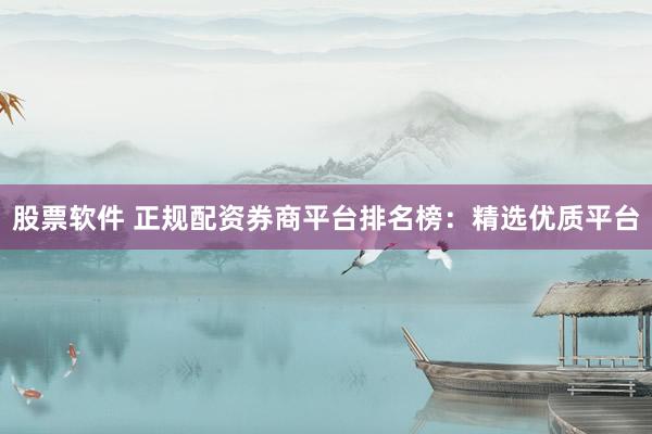 股票软件 正规配资券商平台排名榜：精选优质平台