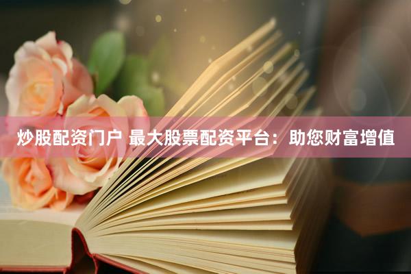 炒股配资门户 最大股票配资平台：助您财富增值